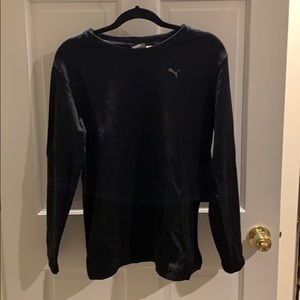 Puma black sweatshirt oversized